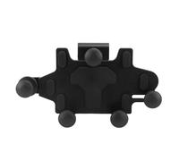 WINH Motorcycle Phone Clamp, Prevent Motorcycle Phone Holder Slippage, Ball Head Type, Shock Absorption, Adjustable Angle for Riding (Black)