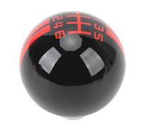 WINH Round Gear Gear Lever Gang, for The Stylby GT500 Style Style Career Team Kno for Mustang 1967 to 2018 (Black Red)