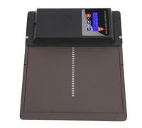 WINH Solar Coop Door, Plastic Iron Sheet 3 Powering Modes Programmable Automatic Chicken Door for Farm (Brown)