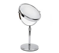 WINH Tabletop Makeup Mirror, Stylish Rotatable Desktop Vanity Mirror 3X Magnification Height Adjustable for Home