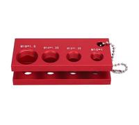 WINH Tool of Spark Plug Area, Adjustment Tool for the Candle of Alcohols with Candlestations with Rugged Portable Aluminum with 32 Blades for Motorcycles (Red)
