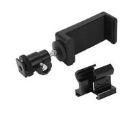 WINH TX TQi Adjustable Stable Phone Mount for Transmitter Over 5.5 Inch, Durable Phone Holder for E RUSTLER T E Maxx, ABS Material (Black)