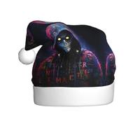 WINHGA Hacker Era Prints Men's and women's plush Christmas hats, adult New Year's holiday party caps