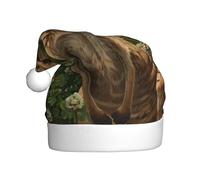 WINHGA Koala in the clover Prints Men's and women's plush Christmas hats, adult New Year's holiday party caps