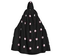 WINHGA Piggy Bank Prints Adult Halloween hooded jacket cloak long party cloak suitable for men and women