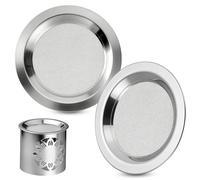 WinHoliLux Set of 2 Incense Strainers, Stainless Steel Sieves for Oil Burners and Incense Burners, Diameter 10 cm, Heat Resistant Burner Sieve for Oil Burners, Incense and Oil Burner