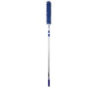 WinHux Extendable Chenille Duster 3.4m - Extra Long Telescopic Cobweb Brush for High Ceilings, Long Handled Duster with Bendable Washable Head, Lightweight Aluminium Pole