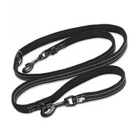 WINHYEPET True Love 7 In 1 Multi-Function Adjustable Dog Lead Hand Free Pet Training Leash Nylon Reflective Comfortable Multi-Purpose Dog Leash TLL2411(Black,S)