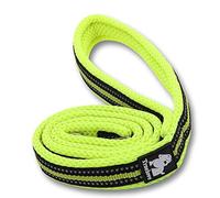 WINHYEPET True Love Dog Leash Nylon Reflective Comfortable Handle Lead Puppy Training Walking Rope Easy Control Suitable Small Medium Large Breeds 110cm Length TLL2111(Neon Yellow,L)