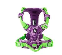 WINHYEPET True Love No-Pull Dog Harness,Adjustable Outdoor Vest Reflective Nylon Soft Pet Harness Dog Suitable Small Medium Large Breeds TLH5653(amouflage Purple,XL)