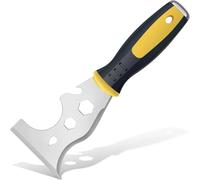 WINICE Scraper Tool, Stainless Steel 13-in-1 Painters Tool, Putty Scraper Professional Quality, Straight Scraper, Curved Scraper, Roller Cleaner, Nail Puller, Screwdriver, Hammer, Wallpaper Scraper