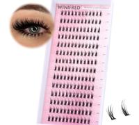 Winifred Bottom Eyelash Clusters Thick Volume Lower Eyelash Extensions DIY Individual Eyelashes Bottom Lashes for Cluster Eyelash Extensions 168 Pieces
