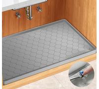 WINISOK Under Sink Mat - 19" x 19" Waterproof Liner for Kitchen & Bathroom Cabinet, Shelf Protector, Multi-Purpose, Organizers and Storage, Flexible Silicone Sink Drip Tray