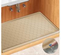 WINISOK Under Sink Mat - 37" x 22" Shelf Protector for Kitchen Bathroom and Laundry,Cabinet Organizers, Waterproof Multi-Purpose liner, Flexible Silicone Drip Tray