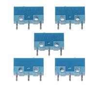 WINJEE,5Pcs Original HUANO White Dot Blue Shell 0.74N Mouse Micro Switch Silver Alloy Contacts 20 Millions Lifetime