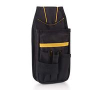 Winjun 1 PCS Black Oxford Waterproof Tools Belt Bag Pocket Pouch with Clip for DIY Electricians Carpenters Joiner Builders