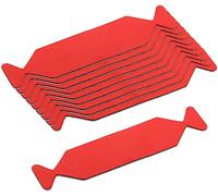 Winjun Pack of 10 professional squeegee covers with microfibre edge, suitable for 10 cm / 3.9 inch squeegee size, for film gluing, foiling tool