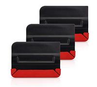 Winjun Professional Magnetic Squeegee Felt Squeegee with Micro Fine Buffer Felt Vinyl Wraps Foil Tool Film Bonding Installation 3 Pieces per Package