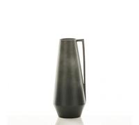 WINK DESIGN, ELLA-B vase - ceramic vase - stone effect - anthracite - 16x16x36 cm