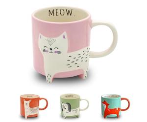 Winkee 16594 Cute Animal Coffee Mug, Ceramic