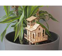 Winkee - Do it Yourself Mini Flower Pot Tree House - The Tree House to Build Yourself | Ideal Flower Decoration | Indoor Tree House for Flower Pot | Assembled in 5 Minutes | Gift for Birthday
