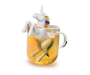 Winkee Einhorn Unicorn Tea Infuser, Silicone, White, 11cm