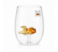 Winkee Goldfish Drinking Glass Water Glass Handmade High Quality 450 ml | High quality crystal glass, glass for water, juice, cocktails