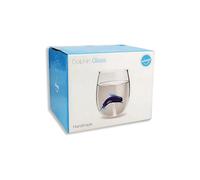 Winkee - Handmade Dolphin Glass | Crystal Drinking Glass | Dessert Glass with Glass Dolphin | High Quality Glasses for All Occasions | Gift for Birthday, Wedding, Anniversary | High Quality