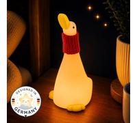 Winkee Night Light Children's Goose Snuggle LED Dimmable Silicone | Rechargeable, BPA free and touch sensitive, gentle kids light for baby room, bedroom and breastfeeding