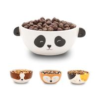 Winkee - Panda Cereal Bowl, Cute Small Ceramic Bowl with Panda Ears, Stoneware Bowl in Cute Panda Look, Gift for Birthday, School enrolment, Christmas, Valentine's Day