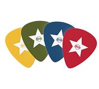 Winkee Rocks - 4 Plectrum Coasters, Cool Retro Glass Coasters, Beer Mats, Vinyl Coasters, Round Table Coasters, Gift for Christmas, Men's Evening, Birthday