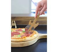 Winkee Rocks - Gitarren - Pizza Cutter - grey - Onesize - Stainless Steel,Wood,Wood Onesize