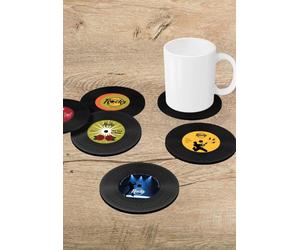 Winkee Rocks - Vinyl Rock - Coaster - black - Onesize - 100% Silicone Onesize