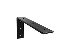 Winker Countertop Support Bracket 1 Pack Heavy Duty Hidden L Shelf Bracket 10" x 6" x 2.5" Metal Corbels for Quartz/Granite/Wood/Concrete/Laminate Countertops, Black