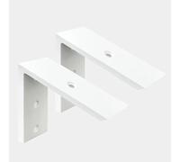 Winker Countertop Support Bracket 3 Pack Heavy Duty Hidden L Shelf Bracket 6" x 6" x 2.5" Metal Corbels for Quartz/Granite/Wood/Concrete/Laminate Countertops, Black