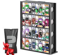 Winkine Acrylic Bitty Protector Compatible with Funko Pop, 4 Tier Clear Display Shelf, Figure Stand Hard Holder