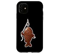Winking Chocolate Fish Funny April Fools Fishing Design Case for iPhone 11