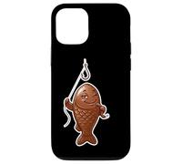 Winking Chocolate Fish Funny April Fools Fishing Design Case for iPhone 12/12 Pro