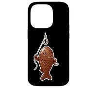 Winking Chocolate Fish Funny April Fools Fishing Design Case for iPhone 14 Pro
