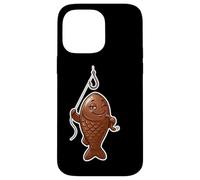 Winking Chocolate Fish Funny April Fools Fishing Design Case for iPhone 14 Pro Max