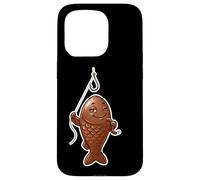 Winking Chocolate Fish Funny April Fools Fishing Design Case for iPhone 15 Pro