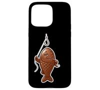 Winking Chocolate Fish Funny April Fools Fishing Design Case for iPhone 15 Pro Max