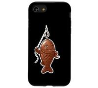 Winking Chocolate Fish Funny April Fools Fishing Design Case for iPhone SE (2020) / 7/8
