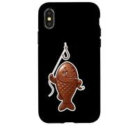 Winking Chocolate Fish Funny April Fools Fishing Design Case for iPhone X/XS