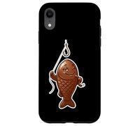 Winking Chocolate Fish Funny April Fools Fishing Design Case for iPhone XR