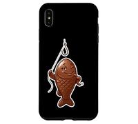 Winking Chocolate Fish Funny April Fools Fishing Design Case for iPhone XS Max
