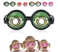 Winking Eye Glasses, Funny Glasses with Manual Blink Action, Lightweight Novelty Glasses for Shows, Parties & Photos (Green)