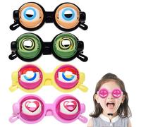 Winking Eye Glasses, Funny Props Glasses for Adults with Manual Blink Action, Lightweight Novelty Blinking Glasses, for Shows, Parties and Photos (4Pcs-A)