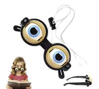 Winking Eye Glasses, Novelty Blinking Glasses, Creative Prank Funny GlassesToy, Hilarious Googly Eyes Spectacles With Winking Eye Mechanism, Fun Shaking Eyeglasses Prop For Adults Kids