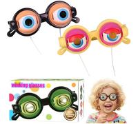 Winking Glasses - Blink & Wink Novelty Blinking Glasses, Funny Sunglasses for Adults - The Ultimate Selfie Accessory(2pcs-e)